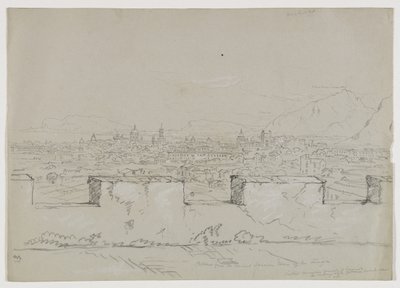 Palermo, Sicily, from the Ancient Saracen Tower of the Zisa, 1842 by Thomas Cole